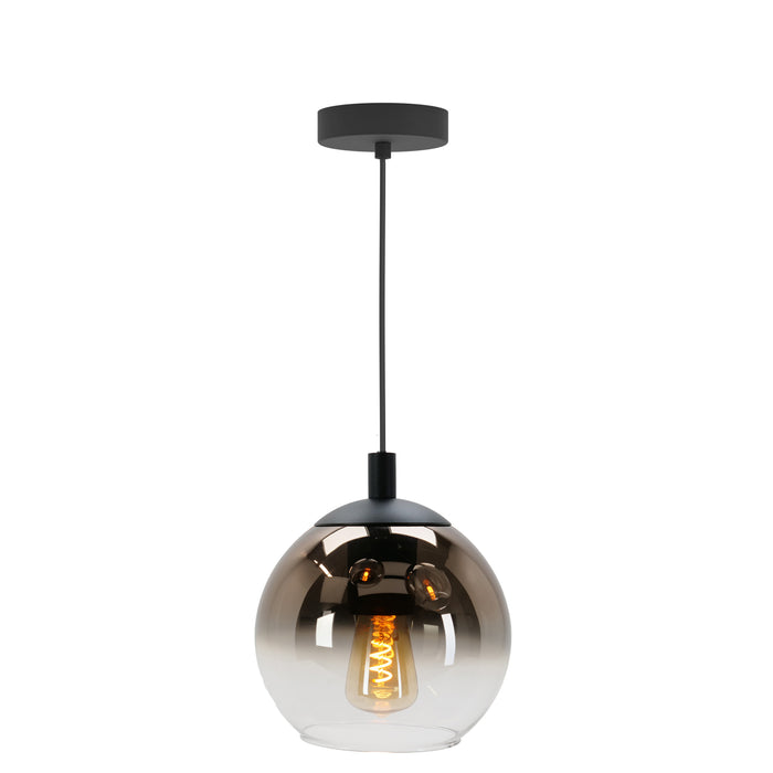 EGLO Ariscani 1 Hanglamp - E27 - Ø 20 cm - Koperglas - Zwart