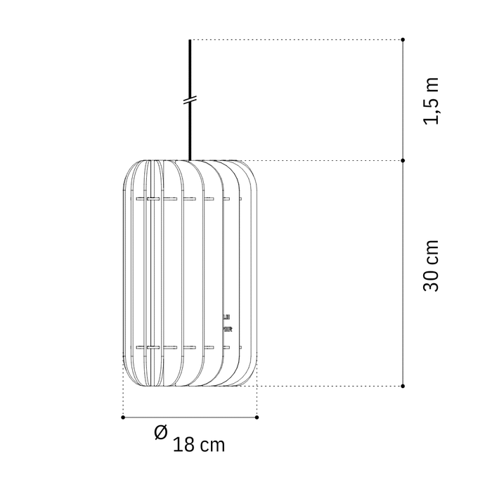 Cirla hanglamp - Black