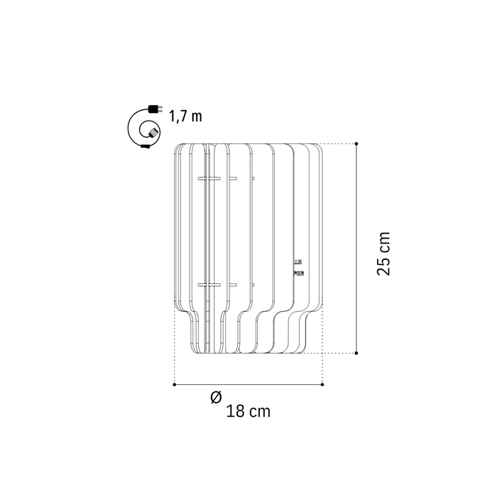Nova tafellamp - Aged Pink