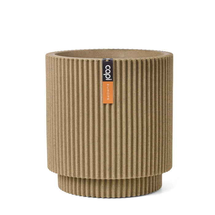 Capi Europe - Vaas cilinder Groove NL - 41x43 - Beige