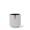 Capi Europe - Vaas cilinder Groove  - 11x12 - Wit