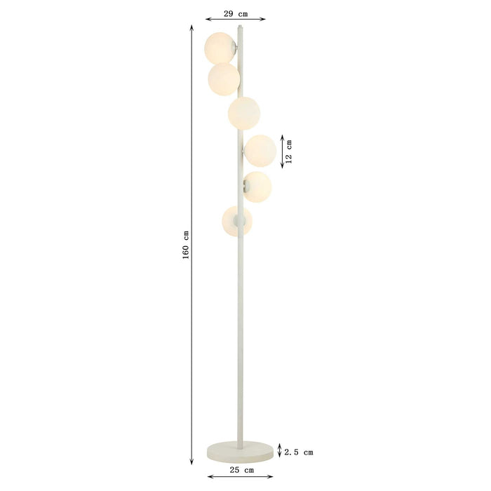 Vloerlamp Scala Balls 160cm beige Kare Design