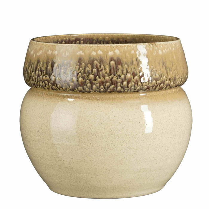 Mica Decorations Bloempot Joris - 28x28x26 cm - Terracotta - Bruin