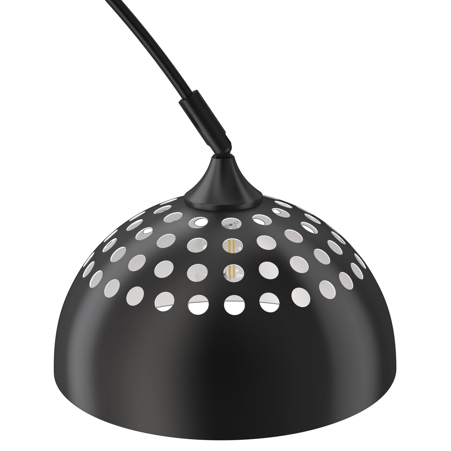 tectake® Booglamp Arcus, staal, retro-stijl, 60W - Zwart