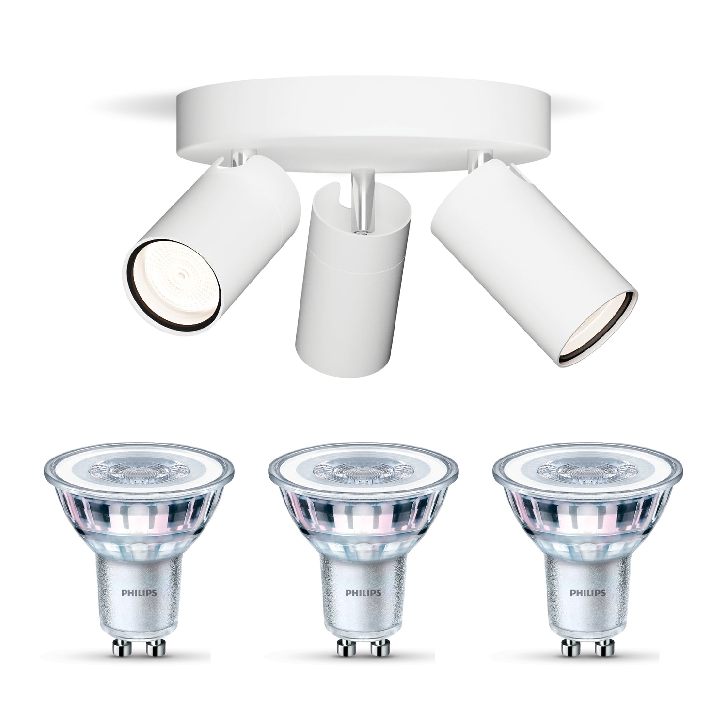 Philips Idris Opbouwspot - Plafondspots Incl. SceneSwitch LED Lamp