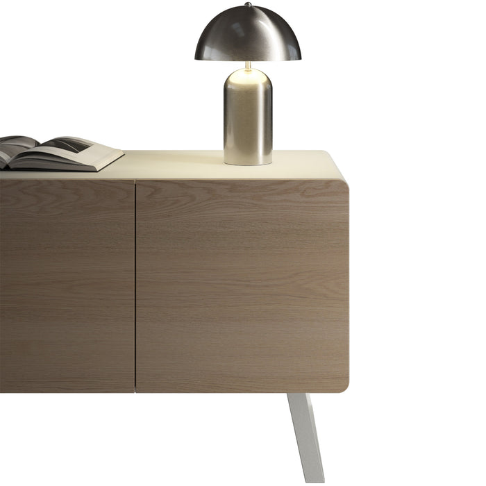 tectake® Kleine retro-tafellamp Altea, paddenstoeldesign, 40W