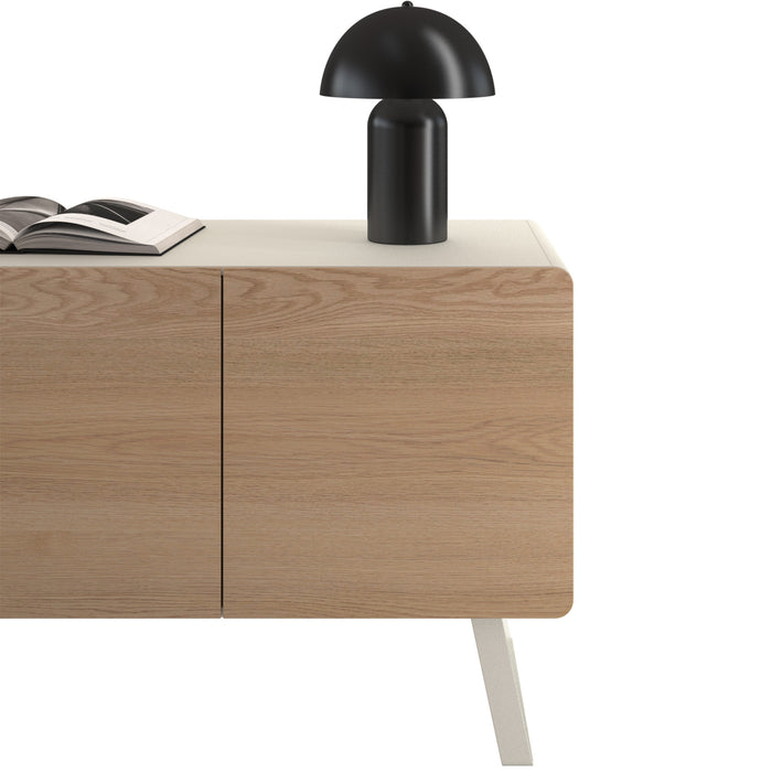 tectake® Kleine retro-tafellamp Kade, dimbaar - Zwart