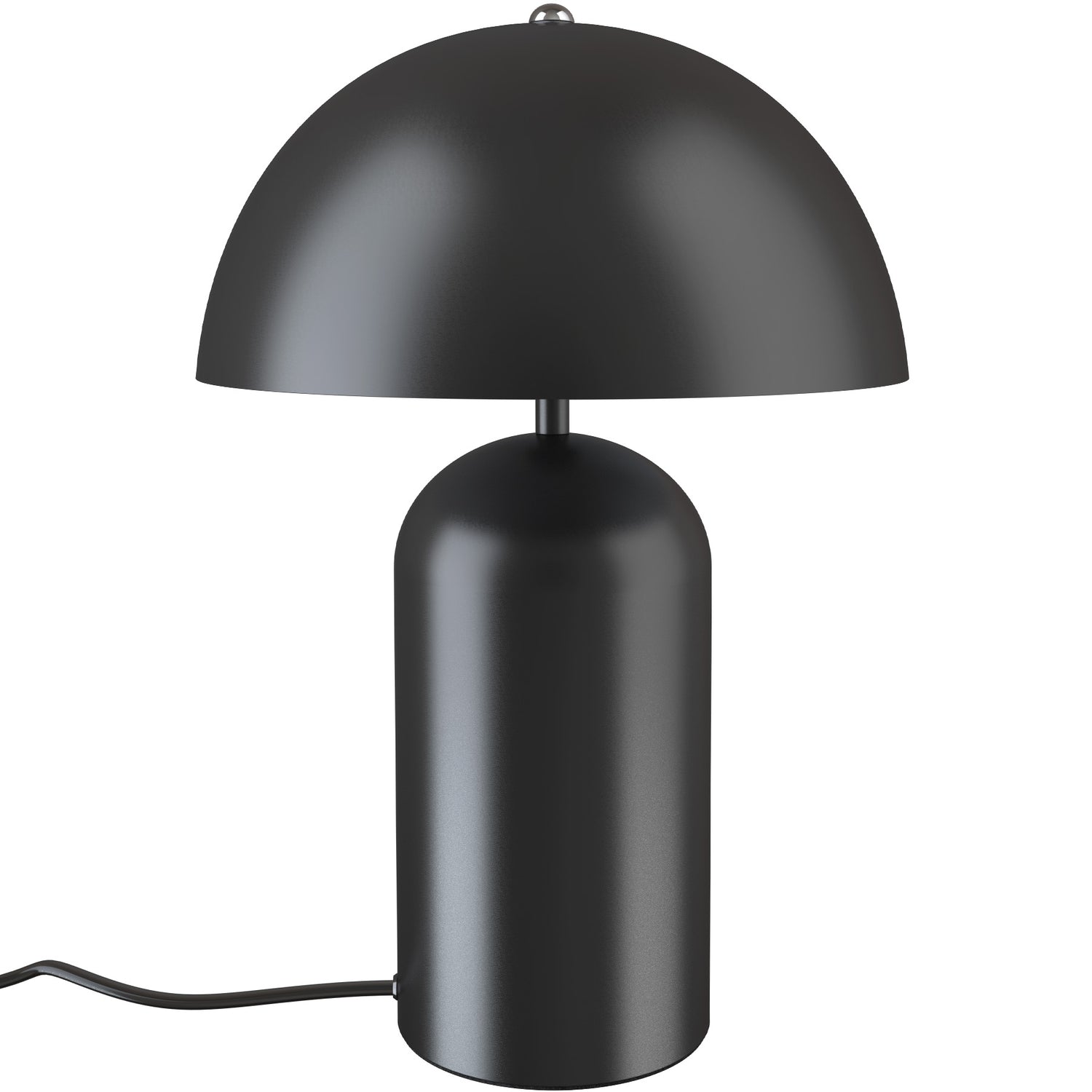 tectake® Kleine retro-tafellamp Altea, paddenstoeldesign, 40W - Zwart