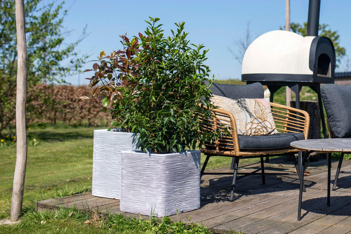 Capi Europe - Pot vierkant Rib NL - 50x50 - Beige