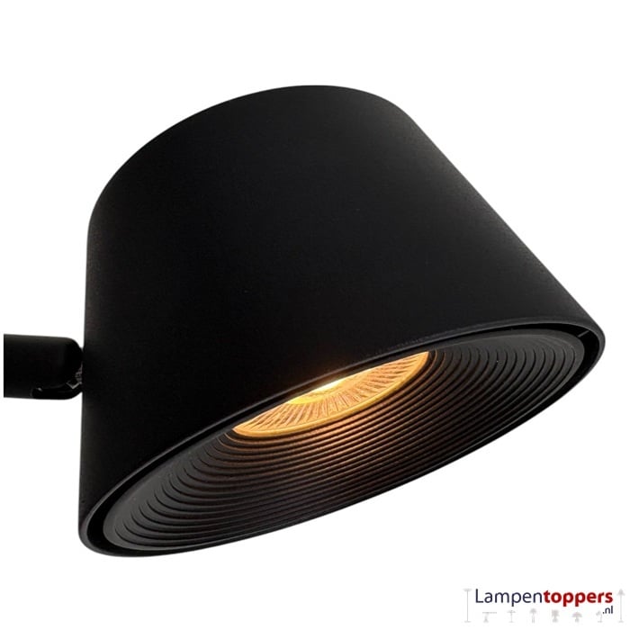 Freelight Vloerlamp Cugino Zwart 1-Arm 6.2 Watt incl. Dimmer