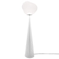Melt Cone Fat vloerlamp LED zilver|opaal
