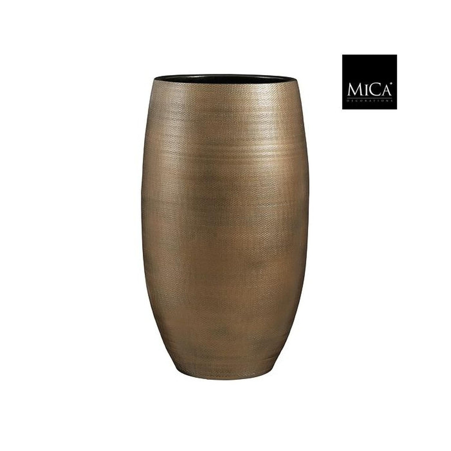 Mica Decorations Bloempot Porto - 39x39x70 cm - Terracotta - Brons,Metallic