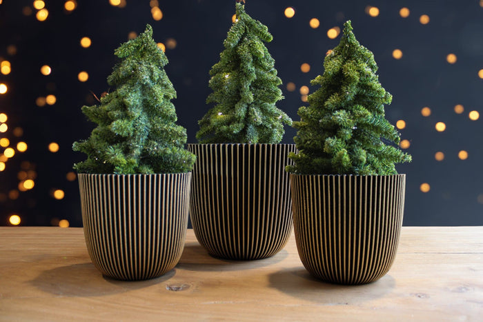 Capi Europe - Pot bol Groove 'made with'  - 28x27 - Goud