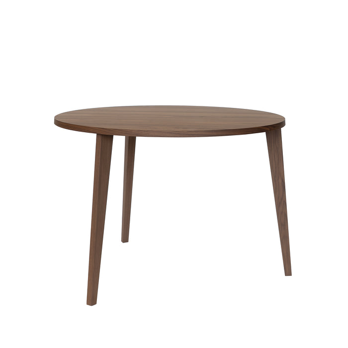 MINT Furniture Eettafel S, D110 cm, H75 cm, Amerikaanse walnoot