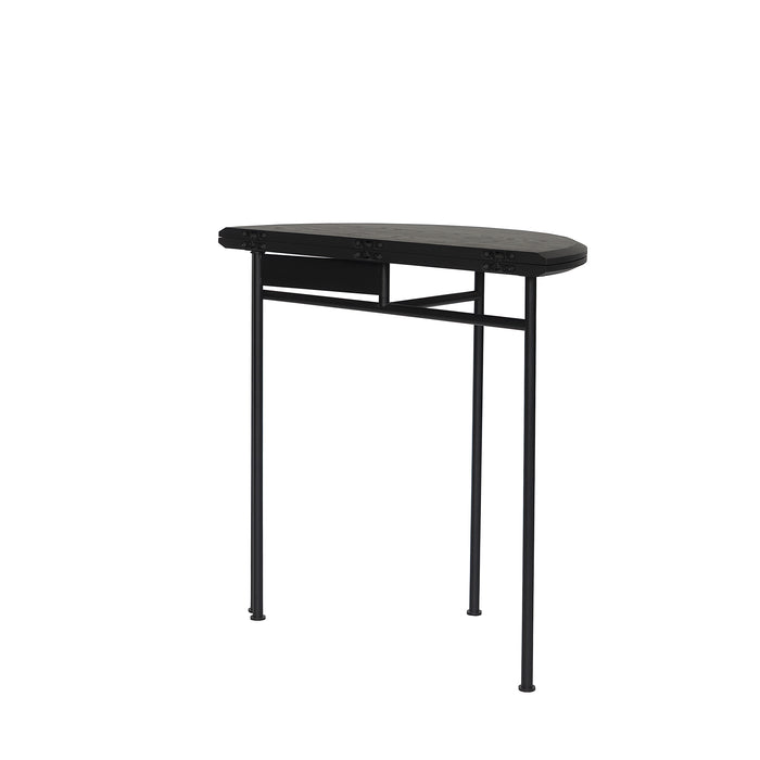 MINT Furniture Bijzettafel, D80 cm, H75 cm, Zwart gebeitst eiken