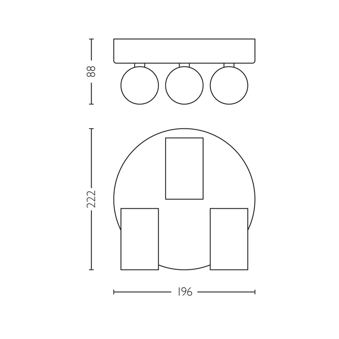 Philips Idris Opbouwspot - Plafondspots Incl. SceneSwitch LED Lamp