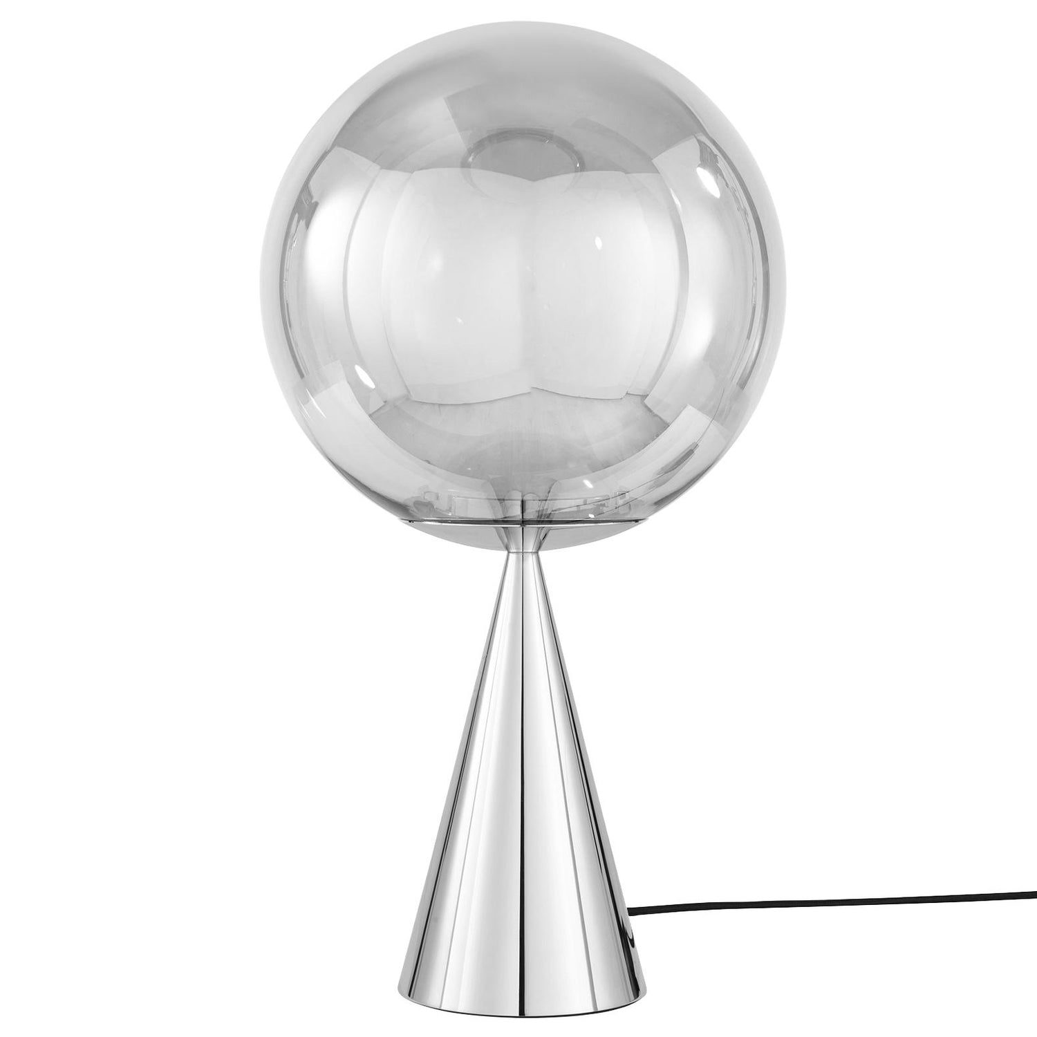 Globe Cone Fat tafellamp LED zilver|zilver