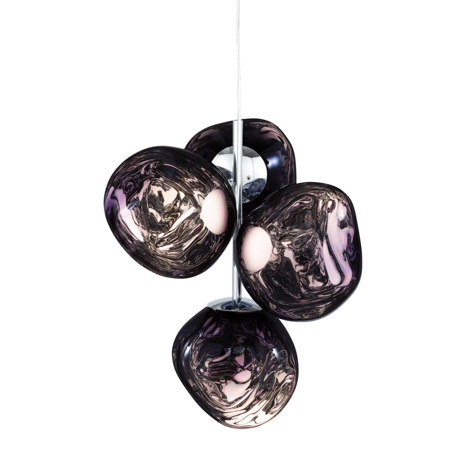 Melt Chandelier Mini hanglamp LED smoke