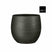 Mica Decorations Bloempot Porto - 26.5x26.5x27 cm - Terracotta - Metallic,Antraciet