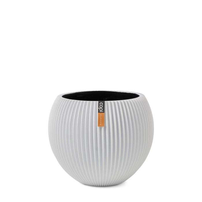 Capi Europe - Vaas bol Groove  - 18x15 - Wit