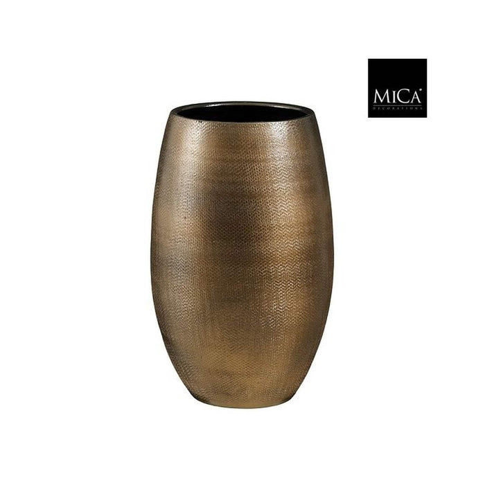 Mica Decorations Bloempot Porto - 31x31x50 cm - Terracotta - Brons,Metallic