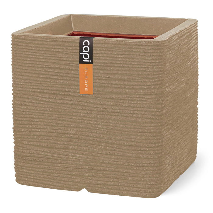 Capi Europe - Pot vierkant Rib NL - 40x40 - Beige