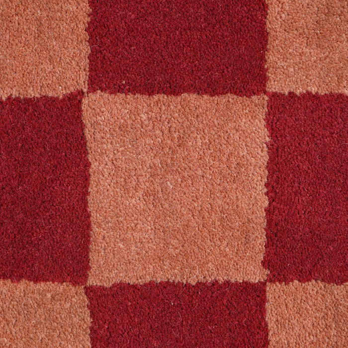 by fonQ Check Vloerkleed 170 x 240 cm - Rood