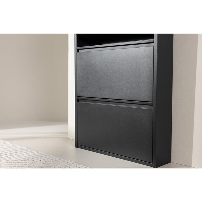 Svea - Raiya schoenenkast - 136 x 65 cm - zwart