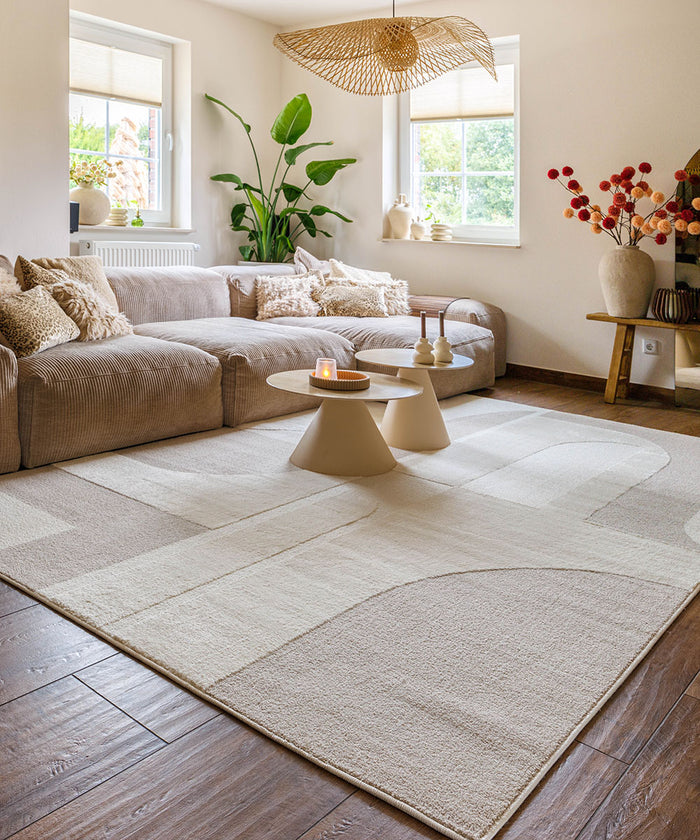 Nordic Weavers Japandi vloerkleed - Ridge Nevi crème|beige - 200x300