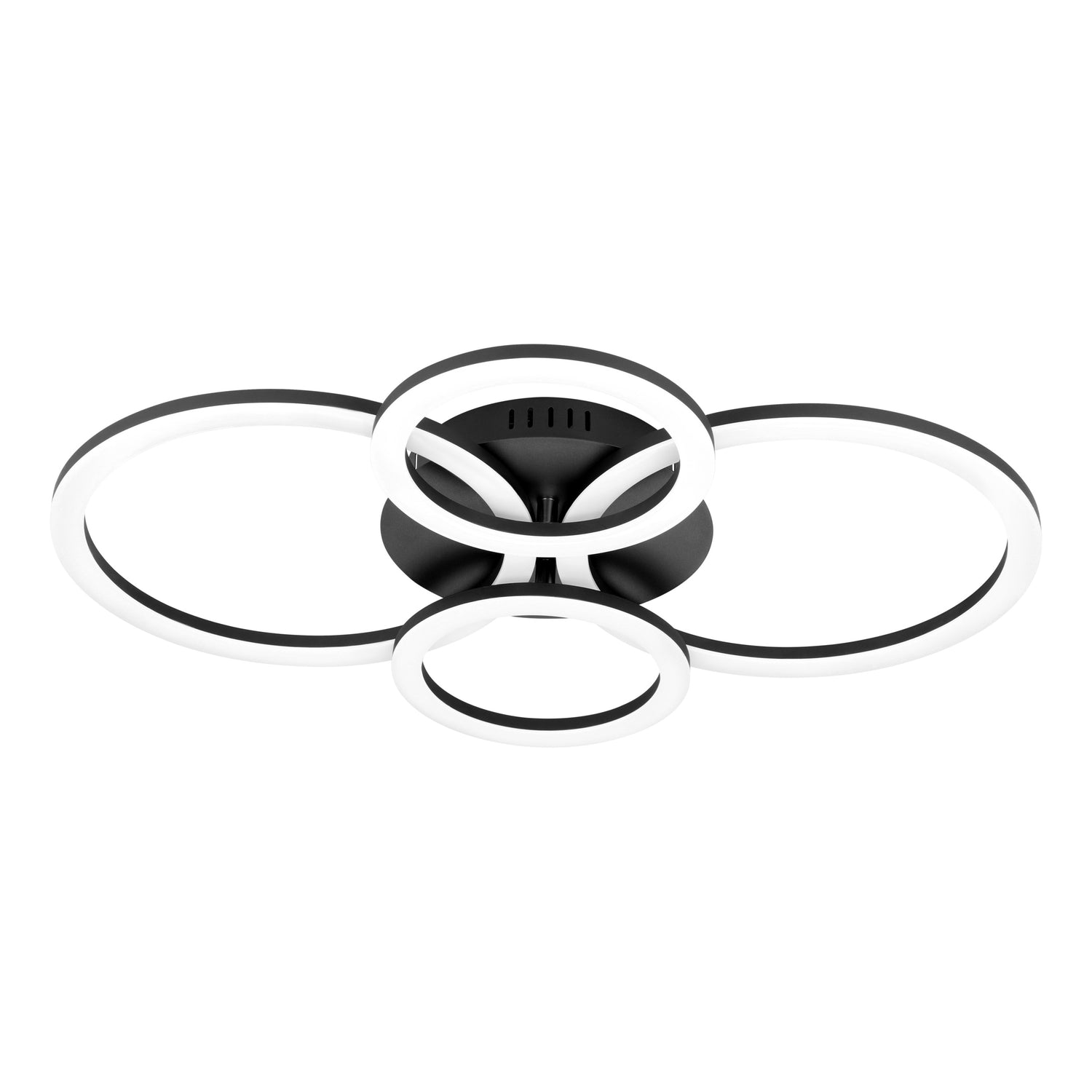 EGLO connect.z Parrapos-Z Smart Plafondlamp - 61,5 cm - Zwart|Wit