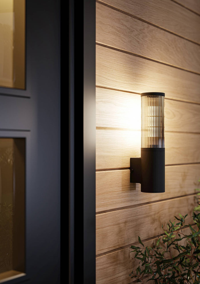 EGLO Salle Wandlamp - E27 - 31 cm - Smoke - Zwart