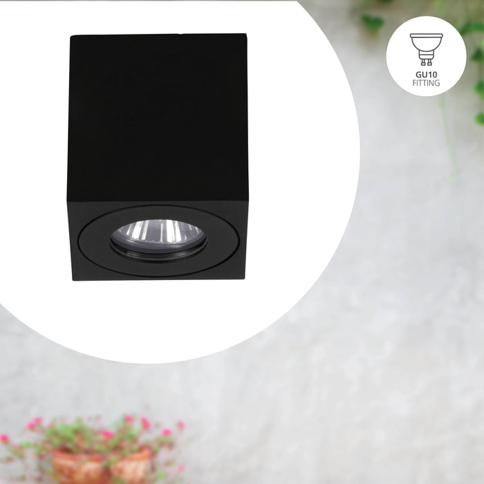 EGLO Torrecola Plafondlamp - GU10 - 9,5 cm - Zwart