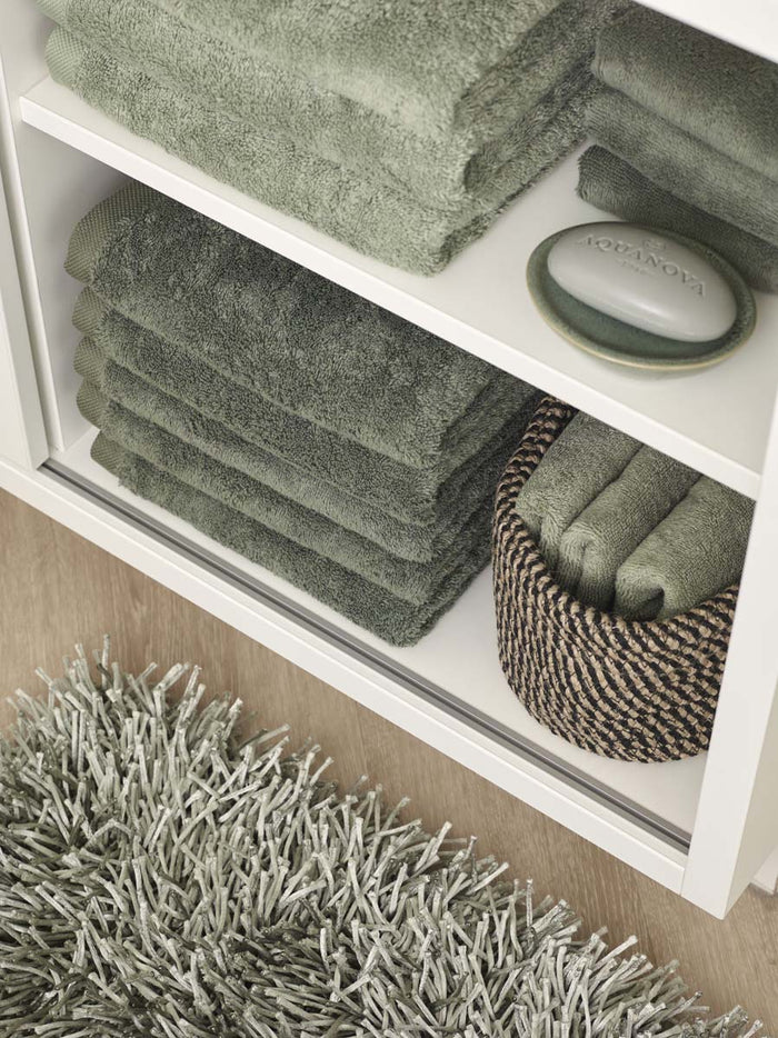 London Gastendoek Thyme | Groen | Katoen