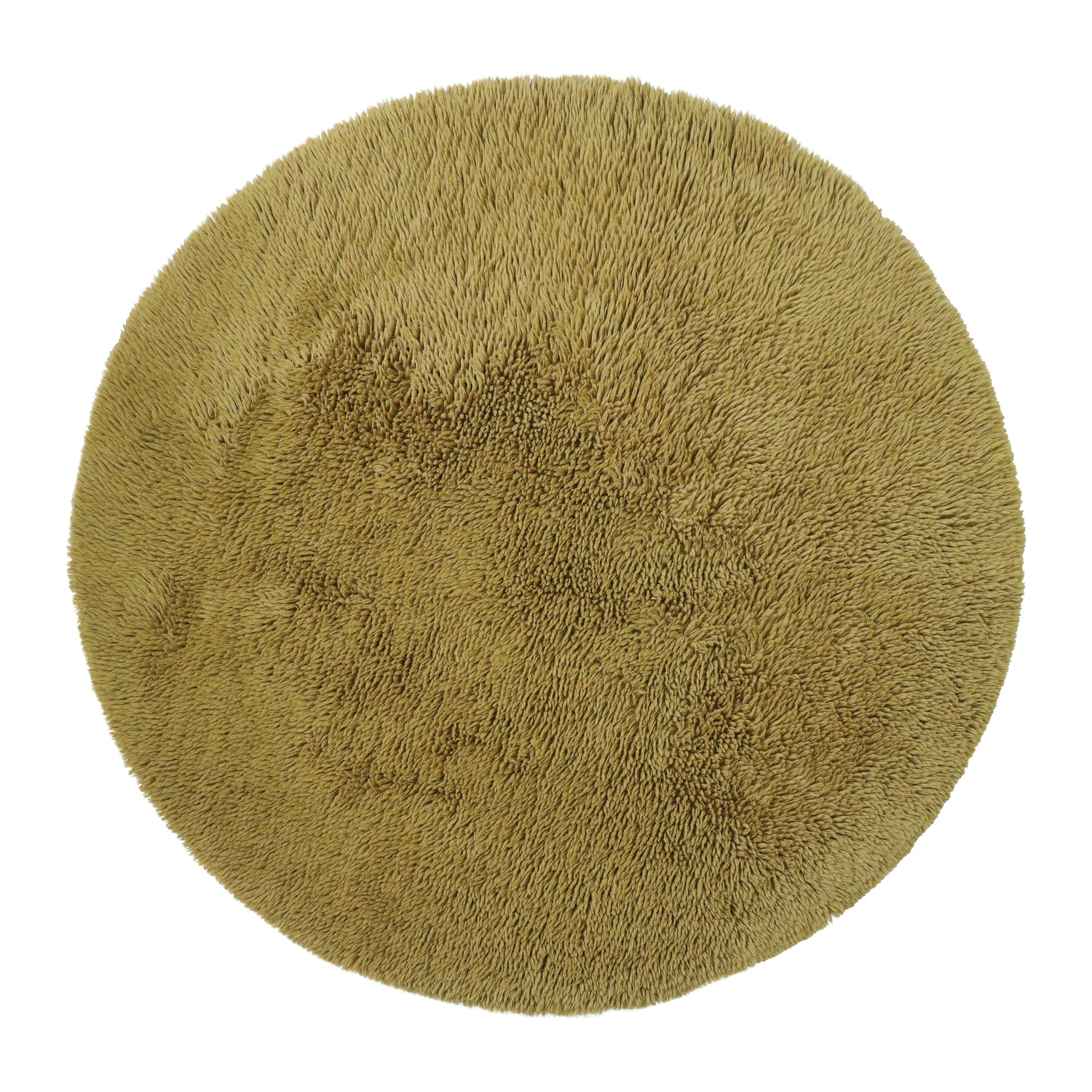 by fonQ Fuzz Vloerkleed Ø 150 cm - Olijfgroen