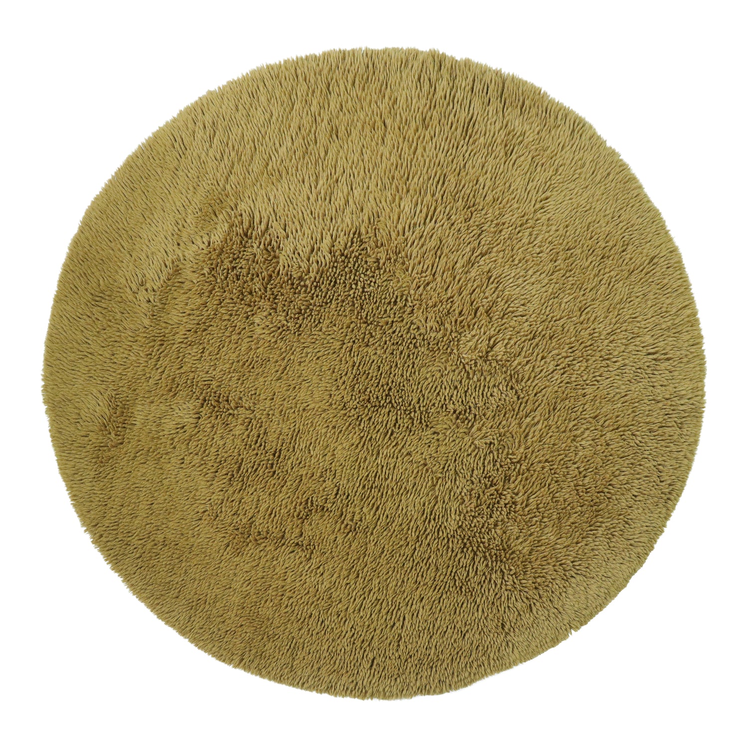 by fonQ Fuzz Vloerkleed Ø 200 cm - Olijfgroen