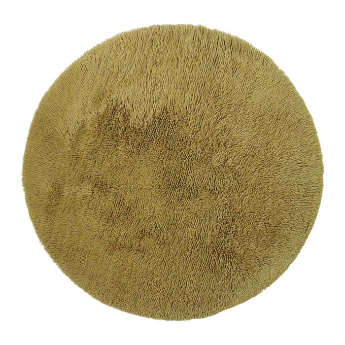 by fonQ Fuzz Vloerkleed Ø 240 cm - Olijfgroen