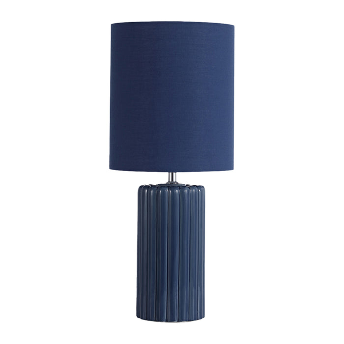 Searchlight Groove Tafellamp - Navy Blue