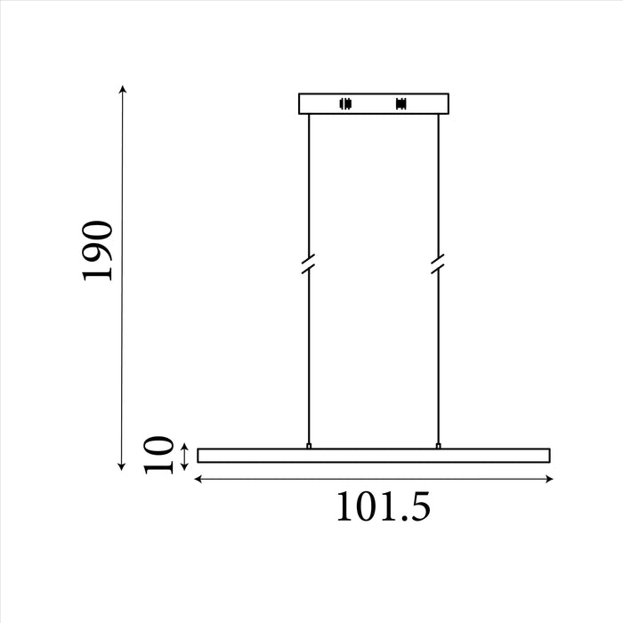 Searchlight Layla Hanglamp - Zwart