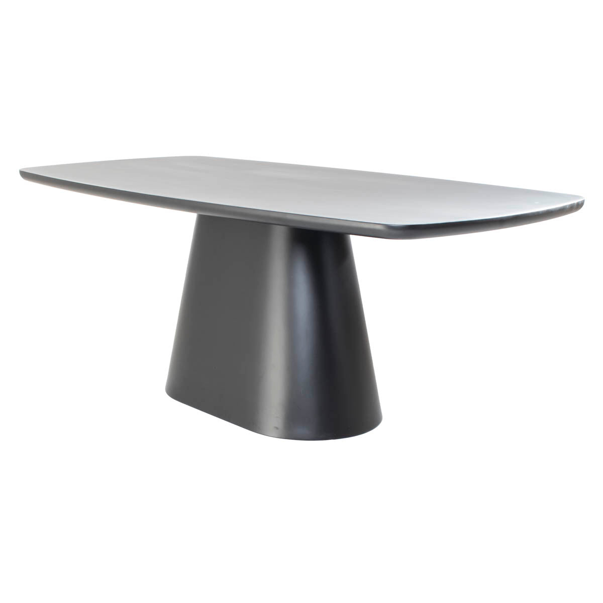 Giga Meubel - Eettafel Deens Ovaal - Zwart Hout - 200x100x76cm - Moya