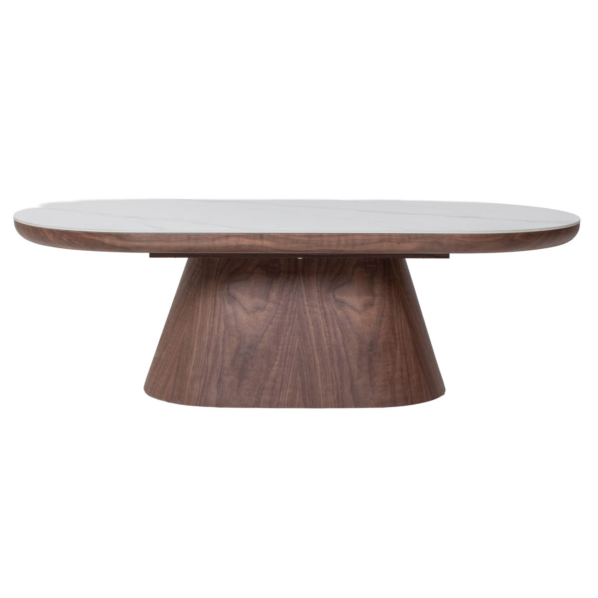 Giga Meubel - Salontafel Alba Walnoot Keramisch 120cm Ovaal