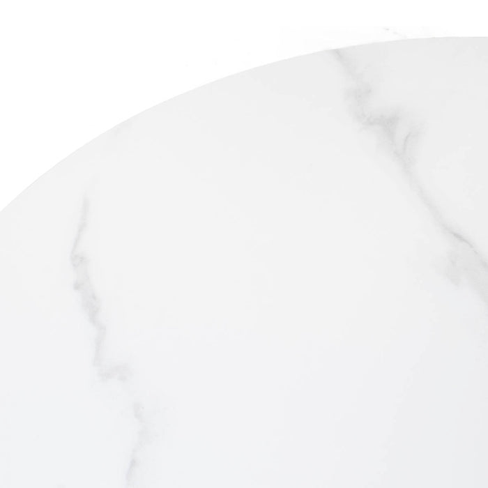 Giga Meubel - Salontafel Alba Naturel Keramisch 80cm Rond