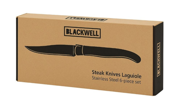 Blackwell Steakmessen Laguiole - RVS - 6 Stuks