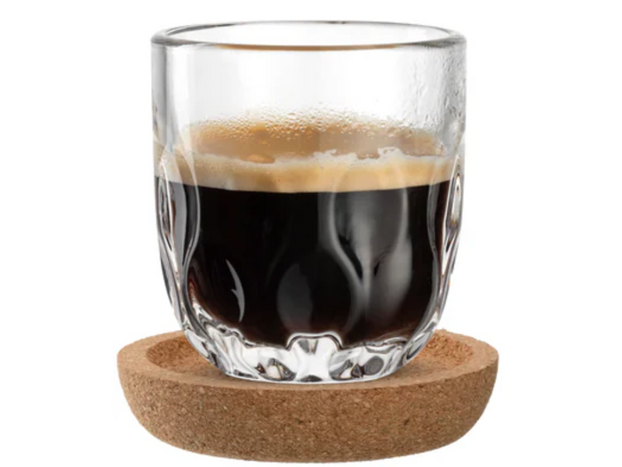 Leonardo Koffieglazen met onderzetters Gocce - 220 ml - 6-Delig