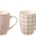 J-Line mok - keramiek - lichtroze - doos van 2