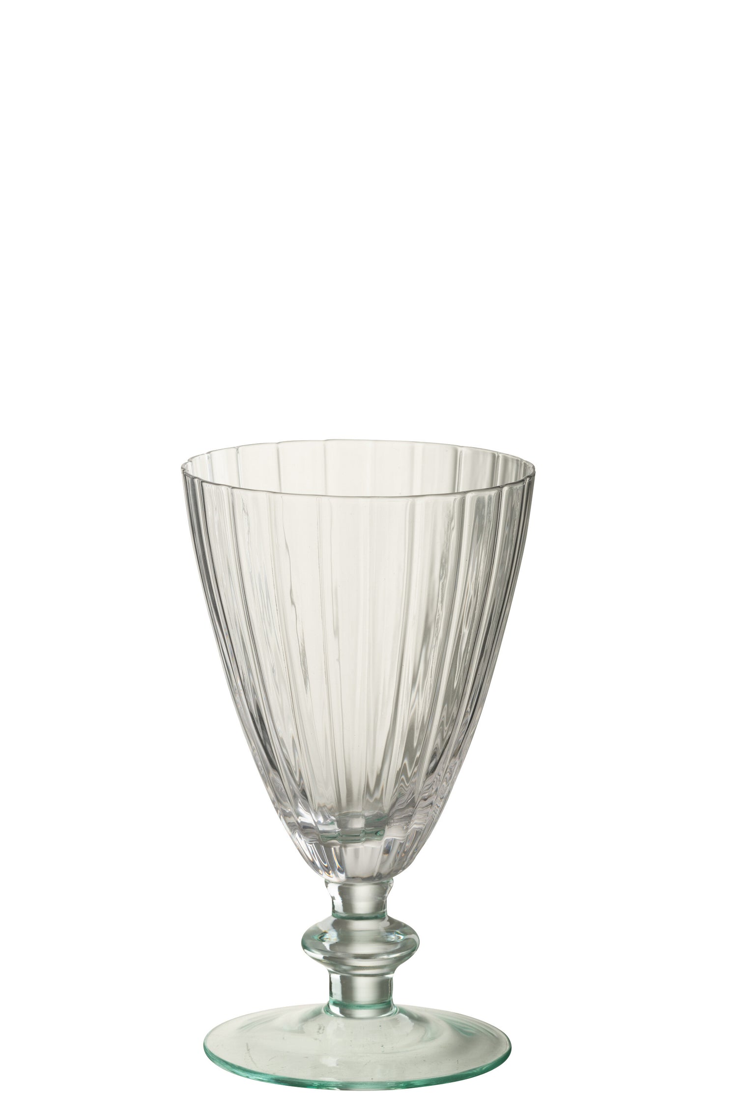 J-Line drinkglas Gestreept - glas - transparant|groen