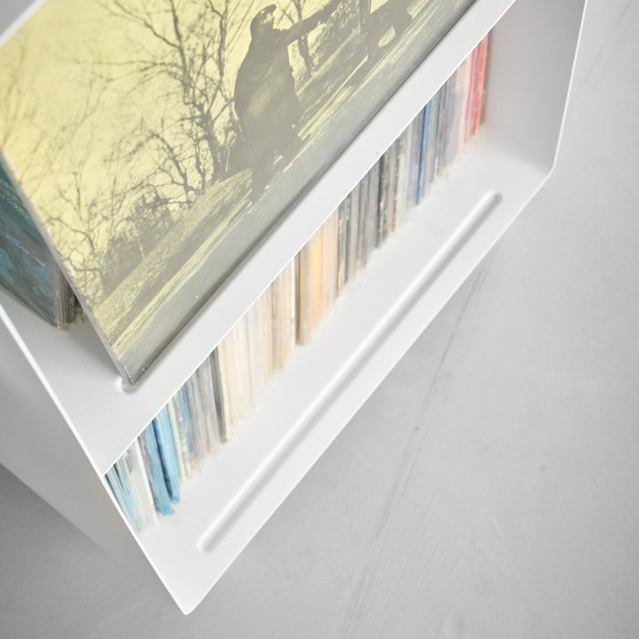 Yamazaki Tower Platenkast 2-laags op wielen - Wit