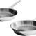 Alessi Koekenpannenset Pots&Pans AJM110 - ø 24 cm en ø 28 cm - door Jasper Morrison - Zonder anti-aanbaklaag