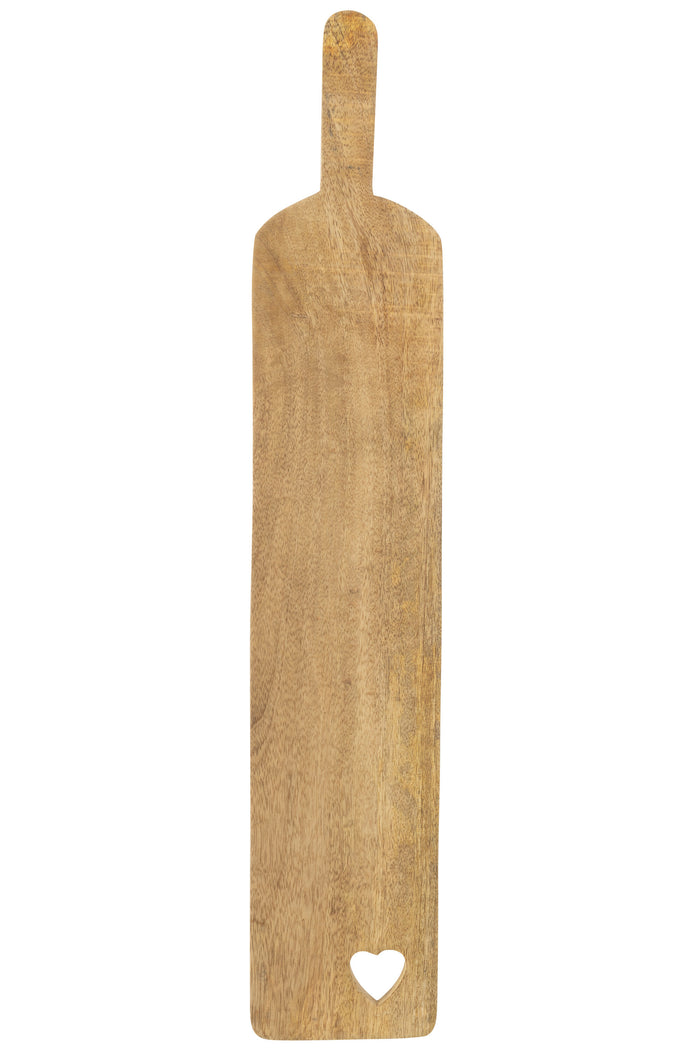 J-Line snijplank Rechthoek Hart - hout - large