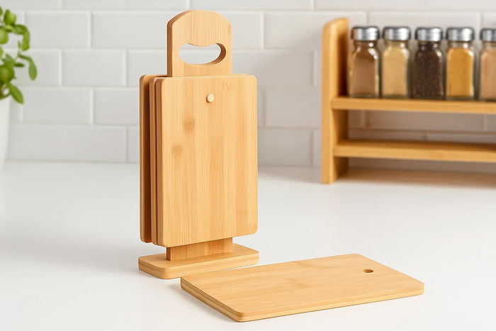 Organic Snijplank set - Bamboe - 5-delig