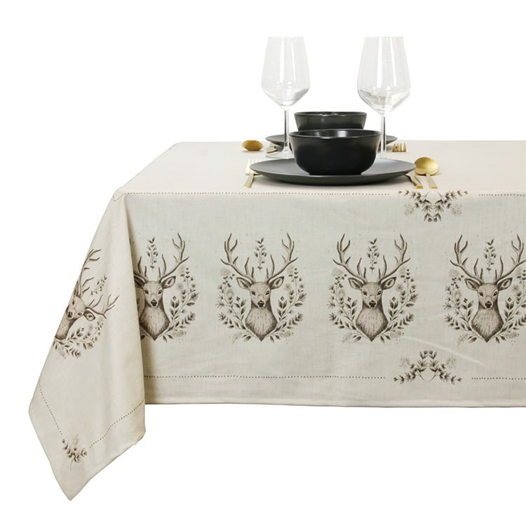 Unique Living - Tafelkleed Elias - 145x200cm - Wit